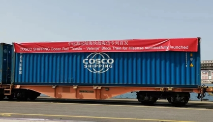 中歐陸?？炀€海信專列開通 有效提升歐洲地區供應鏈效率